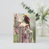 dramatisch in bloemen briefkaart (Staand voorkant)