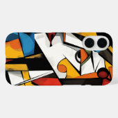 Dramatisch kubistisch Abstract kunstontwerp Case-Mate iPhone Case (Achterkant (horizontaal))
