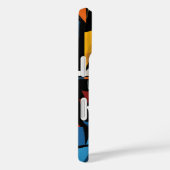 Dramatisch kubistisch Abstract kunstontwerp Case-Mate iPhone Case (Achterkant / Rechts)