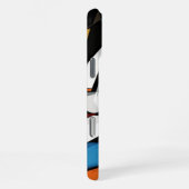 Dramatisch kubistisch Abstract kunstontwerp iPhone Hoesje (Rechterkant)