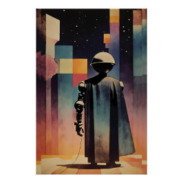 Dramatisch leiderschap van de toekomst perfect poster