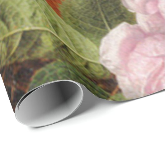 dramatisch Nederlands Gemengde bloemen Kunst Cadeaupapier (Rol Hoek)