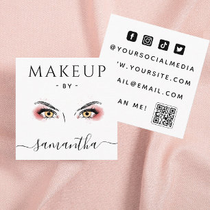 Dramatisch Oog Make-up Artiest  Vierkante Visitekaartje