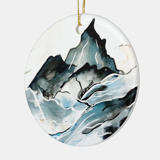 Dramatisch ornament in de bergen (Links)