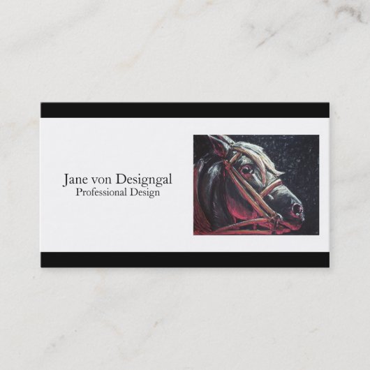 Dramatisch Paard Visitekaartje (Voorkant)