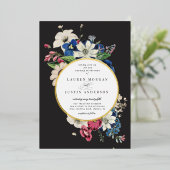  dramatisch plein voor bruiloft folie uitnodiging (Staand Voorkant)