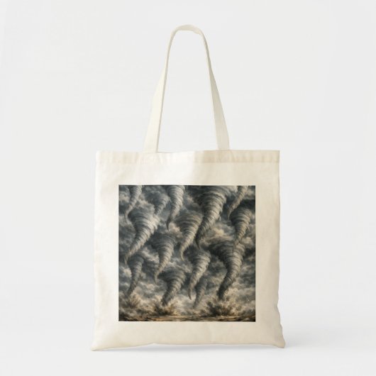 Dramatisch Tornado Stormpatroon Tote Bag (Voorkant)