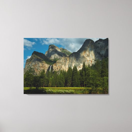 Dramatisch uitzicht op Yosemite Valley vanuit de G Canvas Afdruk (Voorkant)