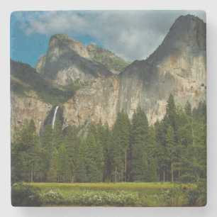 Dramatisch uitzicht op Yosemite Valley vanuit de G Stenen Onderzetter