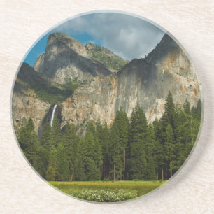 Dramatisch uitzicht op Yosemite Valley vanuit de G Zandsteen Onderzetter