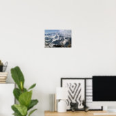 dramatisch uitzicht van Mont Blanc Poster (Thuiskantoor)