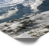 dramatisch uitzicht van Mont Blanc Poster (Hoek)