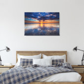Dramatisch zeegezicht, zonsondergang, CA Canvas Afdruk (Insitu (Slaapkamer))