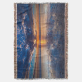 Dramatisch zeegezicht, zonsondergang, CA Deken (Voorkant Verticaal)