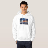 Dramatisch zeegezicht, zonsondergang, CA Hoodie (Voorkant volledig)