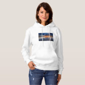 Dramatisch zeegezicht, zonsondergang, CA Hoodie (Voorkant volledig)