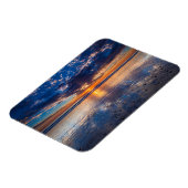 Dramatisch zeegezicht, zonsondergang, CA Magneet (Linkerzijde)