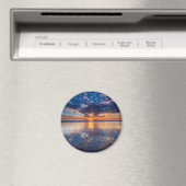 Dramatisch zeegezicht, zonsondergang, CA Magneet (Insitu (Vaatwasser))