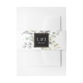 dramatisch zilverbloemig bruiloft uitnodigingen wikkel (Voorkant Voorbeeld)