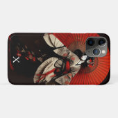 Dramatisch zwart en rood Kabuki-theater  Case-Mate iPhone Case (Achterkant (horizontaal))