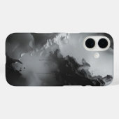 Dramatisch zwart en wit behang Case-Mate iPhone case (Achterkant (horizontaal))