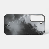 Dramatisch zwart en wit behang samsung galaxy hoesje (Achterkant horizontaal)