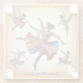 "Dramatische beweging poseert" Glazen Onderzetter (Achterkant)