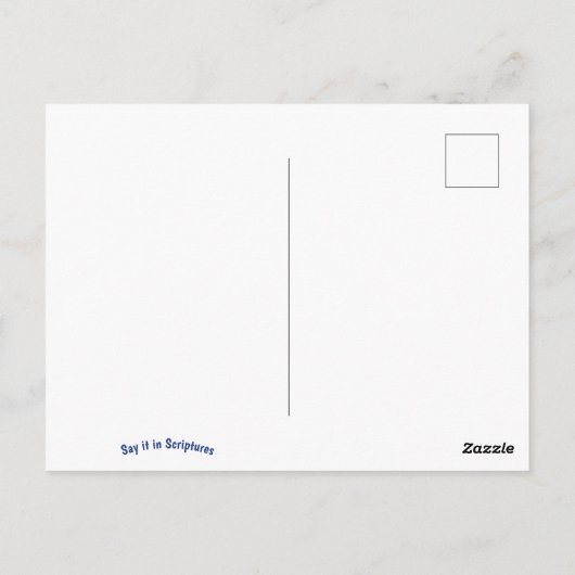 Dramatische Bijbelscripts Bladwijzer Briefkaart (Achterkant)