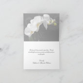 Dramatische Black and White Orchid Bedankt kaarten (Binnen)