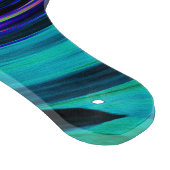 Dramatische Black en Turquoise Abstract Retro Twir Snijplank (Hoek)