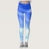 Dramatische blauwe hemel leggings (Voorkant)