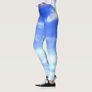 Dramatische blauwe hemel leggings