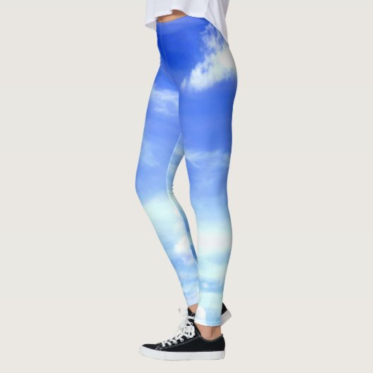 Dramatische blauwe hemel leggings (Links)