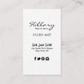 Dramatische blauwe ogen Makeup kunstenaar | rood Visitekaartje (Achterkant)