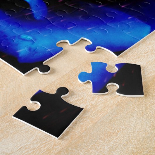 Dramatische blauwe Roos Legpuzzel (Zijkant)