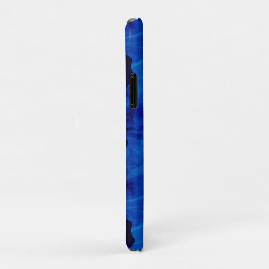 Dramatische blauwpatroon Case-Mate iPhone case (Achterkant/rechts)