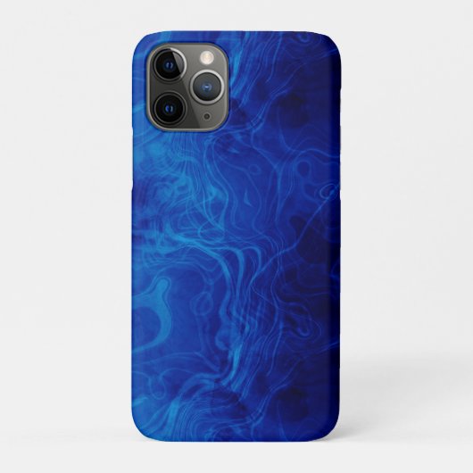 Dramatische blauwpatroon Case-Mate iPhone case (Achterkant)