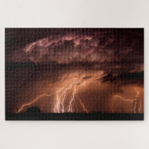 Dramatische bliksem Panorama