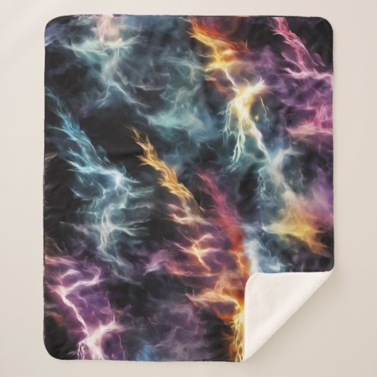 dramatische bliksem sherpa deken (Voorkant)