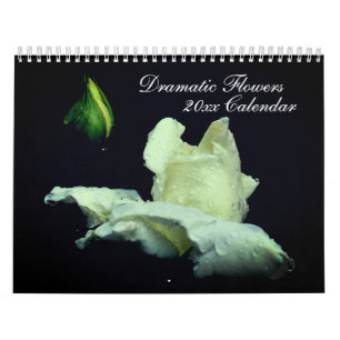 Dramatische bloemen fotografie kalender