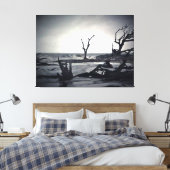 Dramatische bomen geraamtes aan de kust canvas afdruk (Insitu (Slaapkamer))