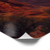 Dramatische canyon bij zonsopgang perfect poster (Hoek)