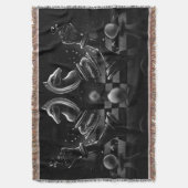 Dramatische Chess Monochrom Deken (Voorkant Verticaal)