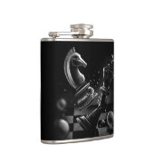 Dramatische Chess Monochrom Heupfles (Rechts)