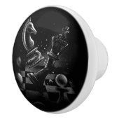 Dramatische Chess Monochrom Keramische Knop (Rechts)