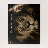 Dramatische close-up foto van een mannelijke Afrik Legpuzzel (Verticaal)