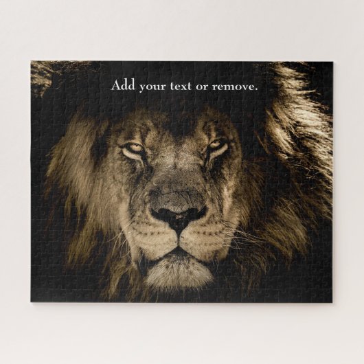 Dramatische close-up foto van een mannelijke Afrik Legpuzzel (Horizontaal)