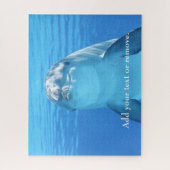 Dramatische close-up foto van een speelse dolfijn, legpuzzel (Verticaal)