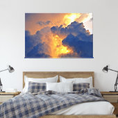Dramatische cloudformatie canvas afdruk (Insitu (Slaapkamer))