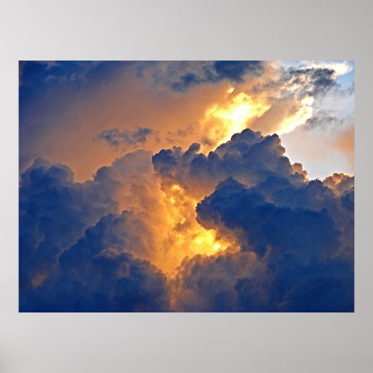 Dramatische cloudformatie poster (Voorkant)